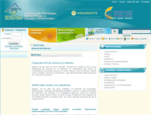 Tablet Screenshot of institucional.ideam.gov.co